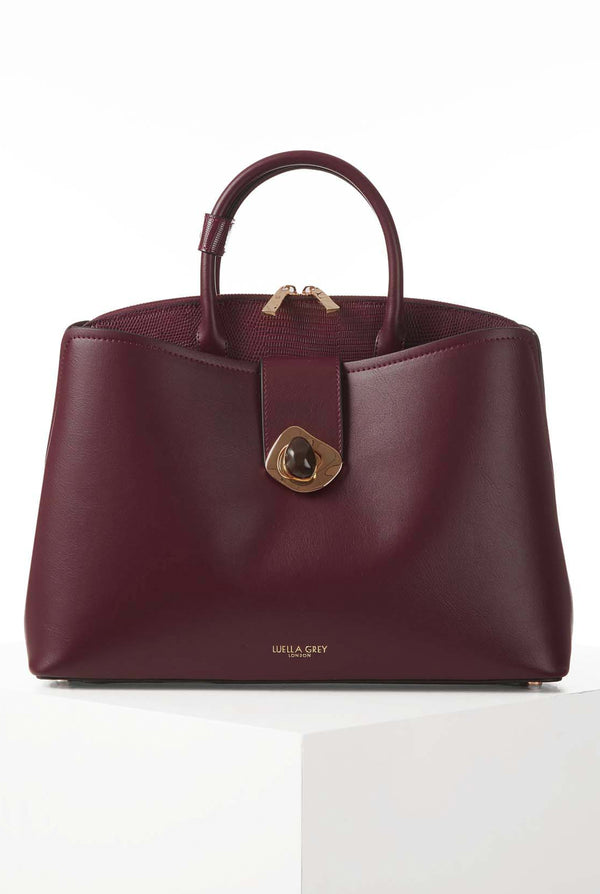 Cristobel Plum Laptop Tote