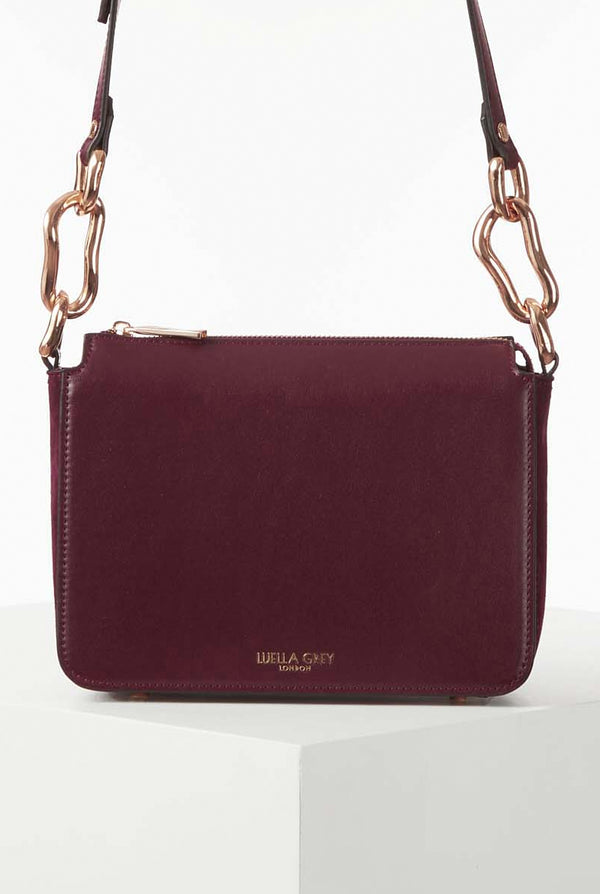 Margarita Plum Zip Top Crossbody